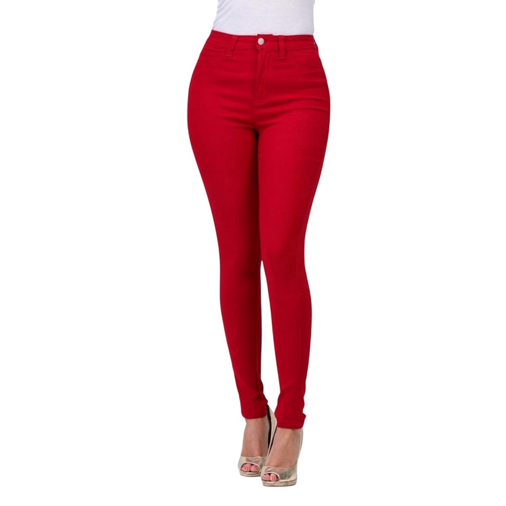 Lover Brand‎ Fashion Red High Waist Skinny Jeans Women's Size M